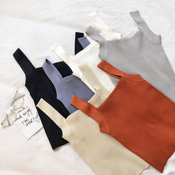 Női tank top sima modell széles pántokkal több színben