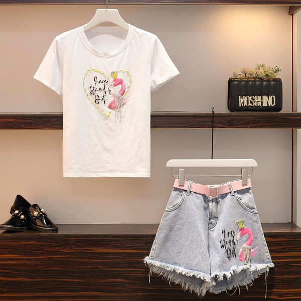 Set elegant pentru femei din două părți în alb și negru