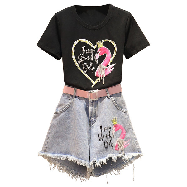 Set elegant pentru femei din două părți în alb și negru