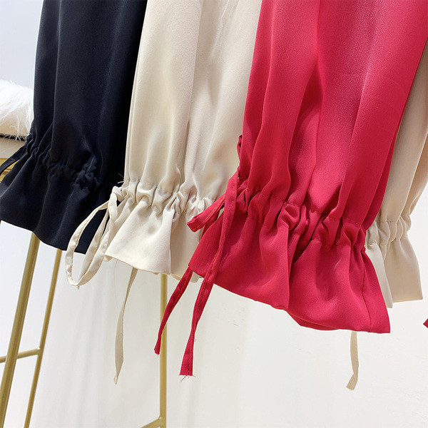 Pantaloni de dama cu talie inalta in trei culori