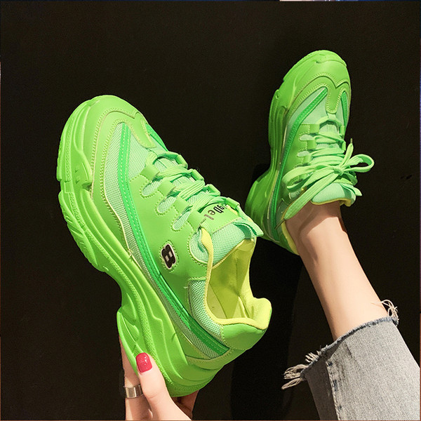 Νέο μοντέλο γυναικεία πάνινα παπούτσιαμε σκληρή σόλα σε κίτρινο, πράσινο και πορτοκαλί χρώμα