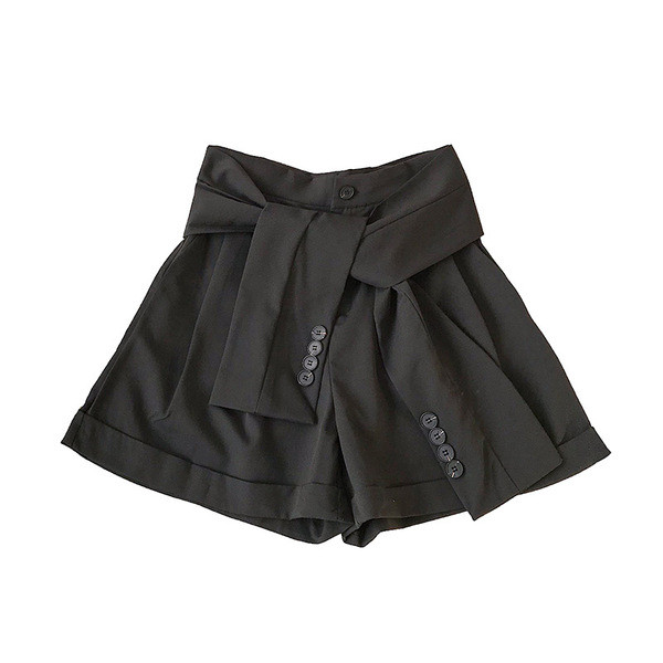 Stílusos női rövidnadrág magas derékkal, három színben