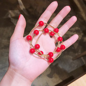 Brățară elegantă de damă în alb și roșu