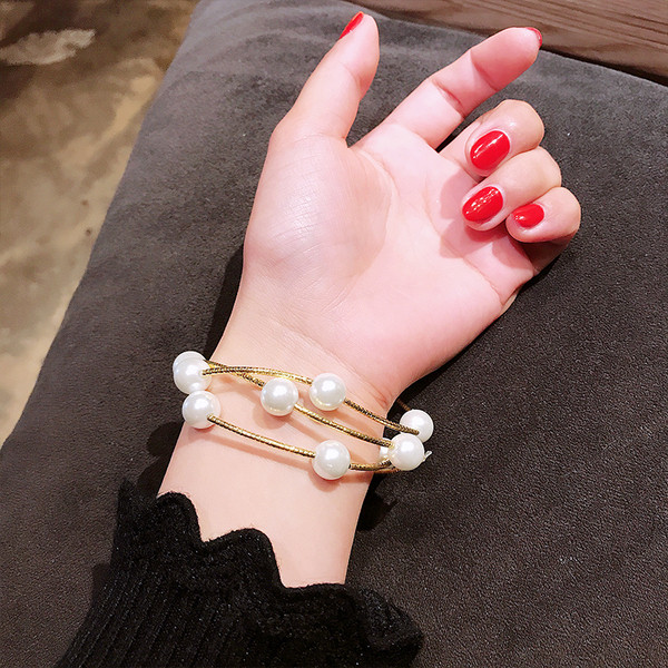 Brățară elegantă de damă în alb și roșu