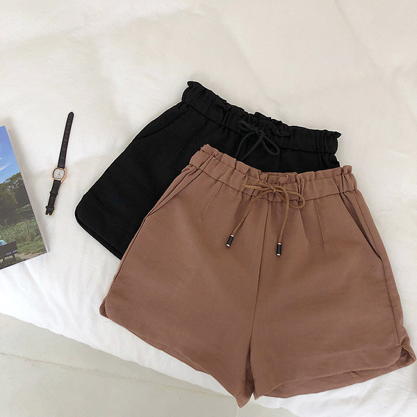 Női alkalmi rövidnadrág elasztikus derékkal, több színben