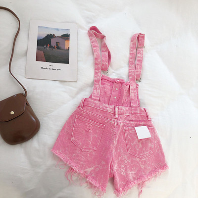 Salopete casual de dama in roz, albastru, negru si alb