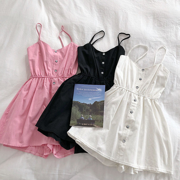 Μοντέρνα γυναικεία ολόσωμη φόρμα σε λευκό, ροζ και μαύρο χρώμα