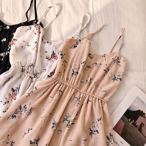 Színes női jumpsuit vékony pánttal