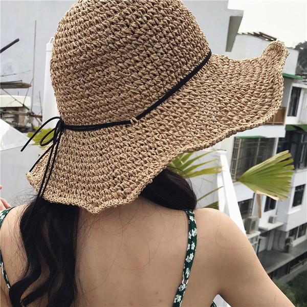 Palarie de dama model nou cu broderie si panglica in mai multe culori