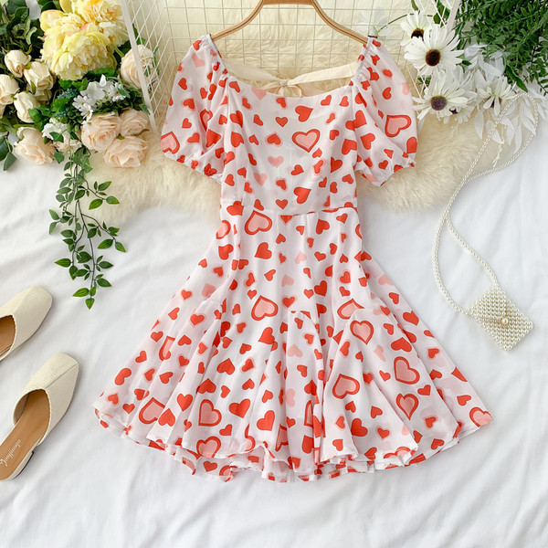 Rochie moderna de dama cu maneci scurte si panglica in patru culori