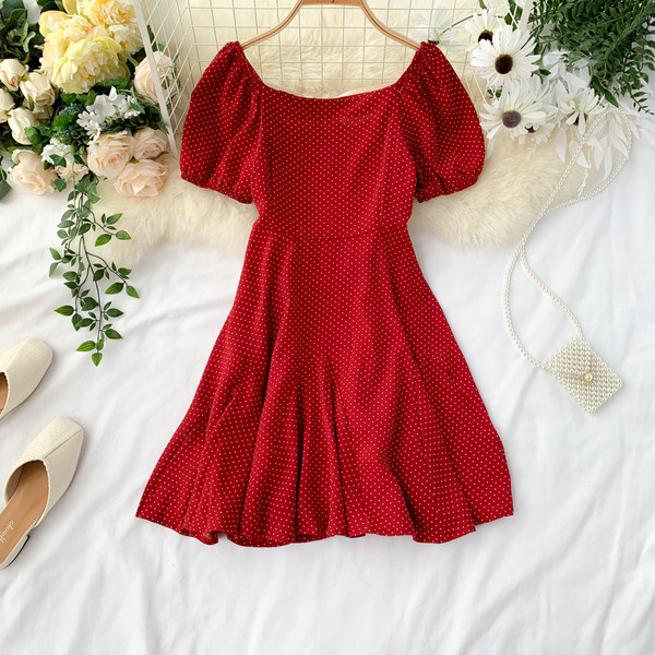 Rochie moderna de dama cu maneci scurte si panglica in patru culori