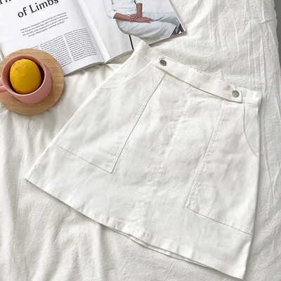 Fusta casual dama cu buzunare in mai multe culori