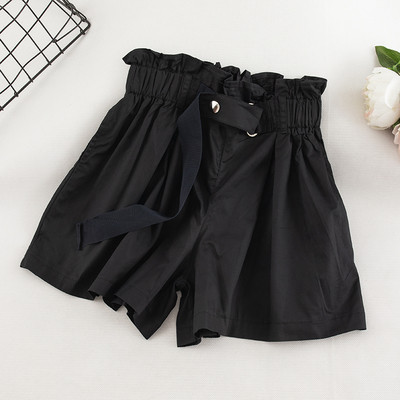 Pantaloni scurți de damă actuali cu talie înaltă în mai multe culori