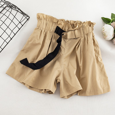 Pantaloni scurți de damă actuali cu talie înaltă în mai multe culori