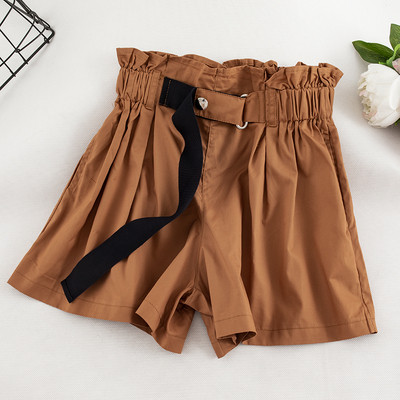 Pantaloni scurți de damă actuali cu talie înaltă în mai multe culori