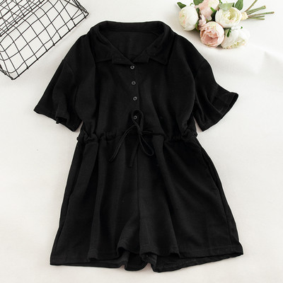 Salopeta scurta dama casual cu cravate in mai multe culori