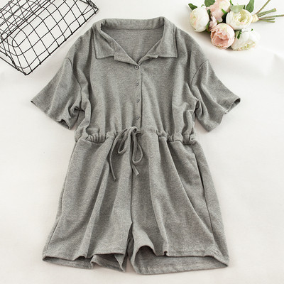 Salopeta scurta dama casual cu cravate in mai multe culori