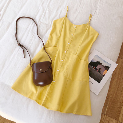 Rochie casual dama cu nasturi in mai multe culori