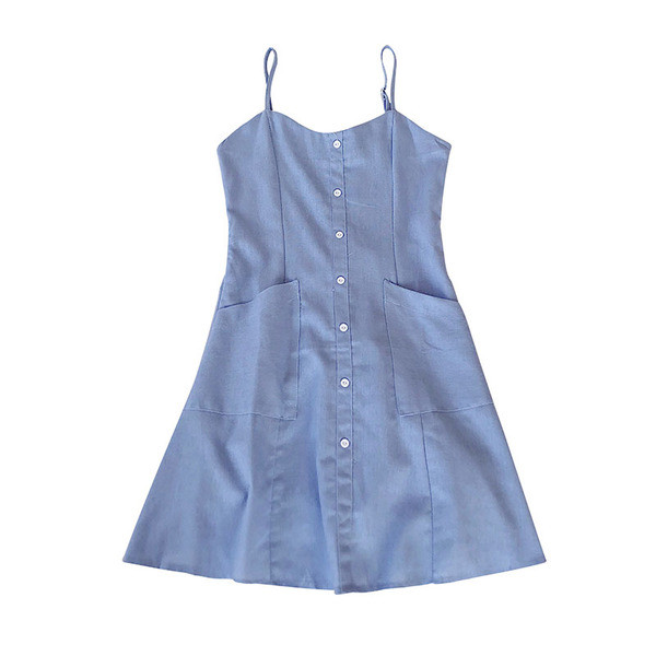 Rochie casual dama cu nasturi in mai multe culori