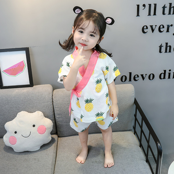 Pijamale copii pentru fete - din două părți în două culori