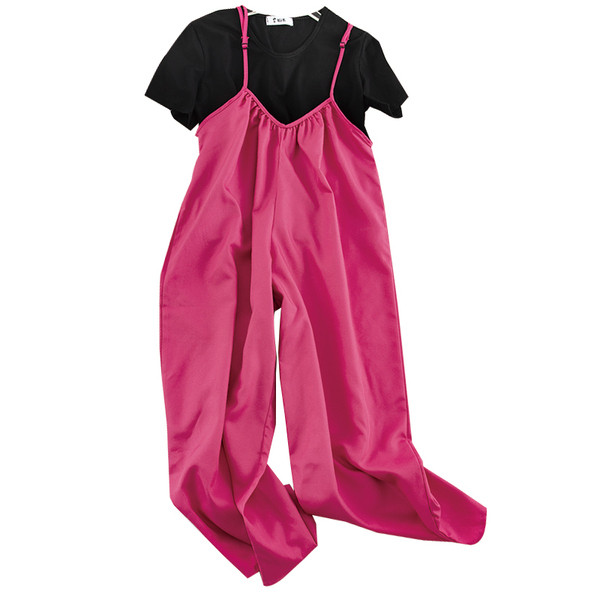 Set modern pentru femei din două părți, inclusiv un tricou și salopetă