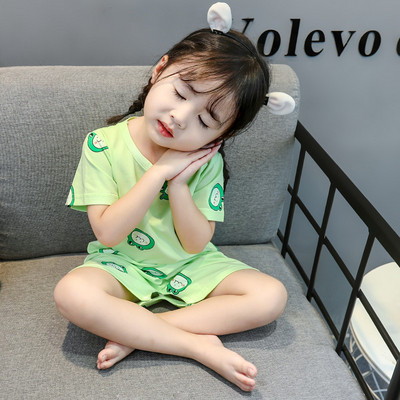 Gyerek pizsama sárga és zöld színben lányoknak és fiúknak