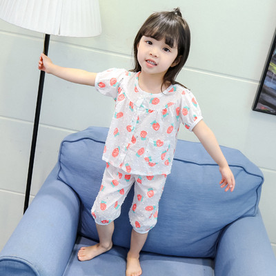 Gyermek pizsama lányoknak két színben, két részben