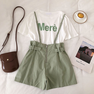 Set de tricou și pantaloni scurți pentru femei în trei culori