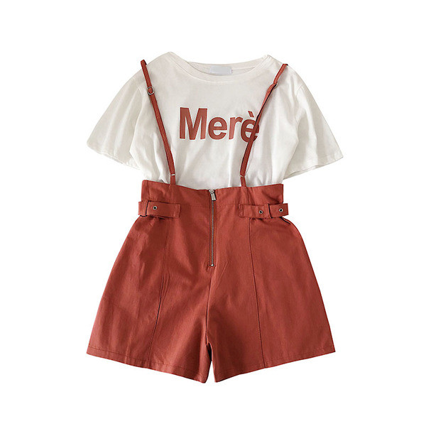 Set de tricou și pantaloni scurți pentru femei în trei culori