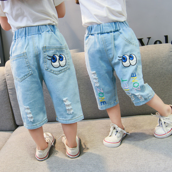 Modern gyerekfarmer hímzéssel - lányoknak