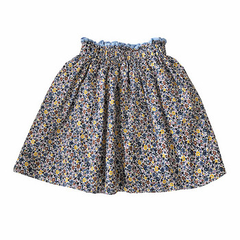 Női alkalmi szoknya elasztikus derékkal, virágmintával