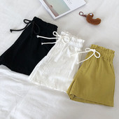 Alkalmi női rövidnadrág elasztikus négyes nadrággal, három színben