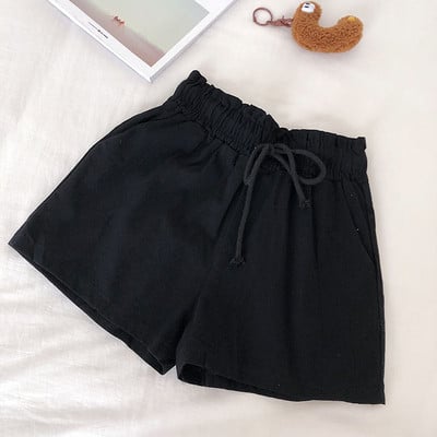 Alkalmi női rövidnadrág elasztikus négyes nadrággal, három színben