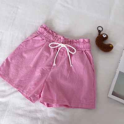 Alkalmi női rövidnadrág elasztikus négyes nadrággal, három színben