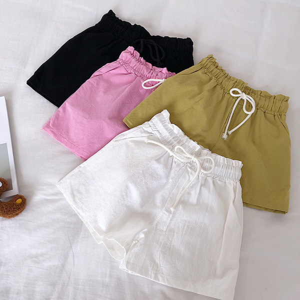 Alkalmi női rövidnadrág elasztikus négyes nadrággal, három színben