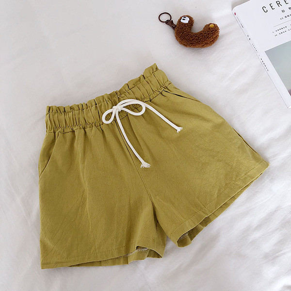 Alkalmi női rövidnadrág elasztikus négyes nadrággal, három színben