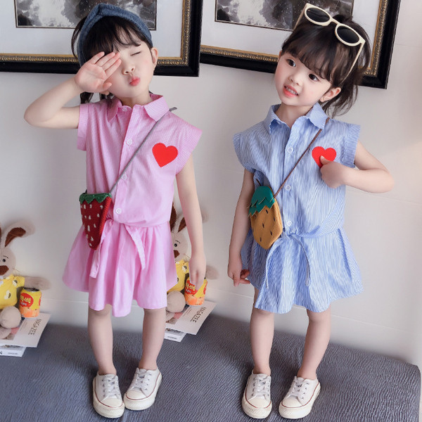 Modern, kék és rózsaszín szett lányoknak