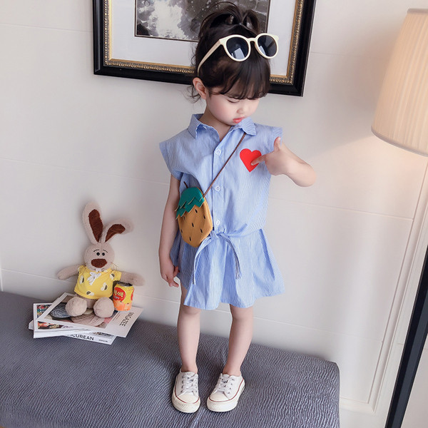 Modern, kék és rózsaszín szett lányoknak