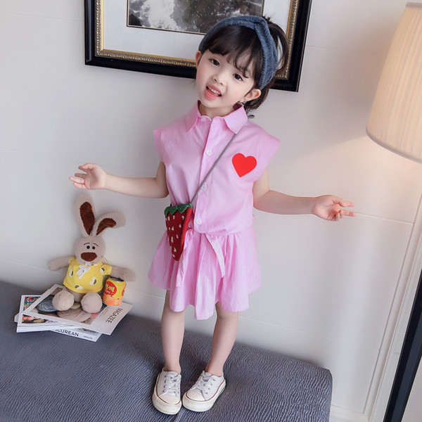 Modern, kék és rózsaszín szett lányoknak