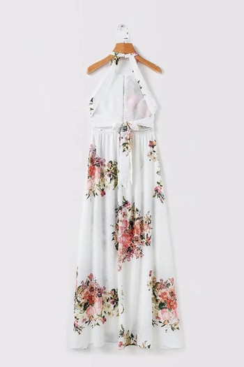 Rochie de dama cu spatele gol cu model floral