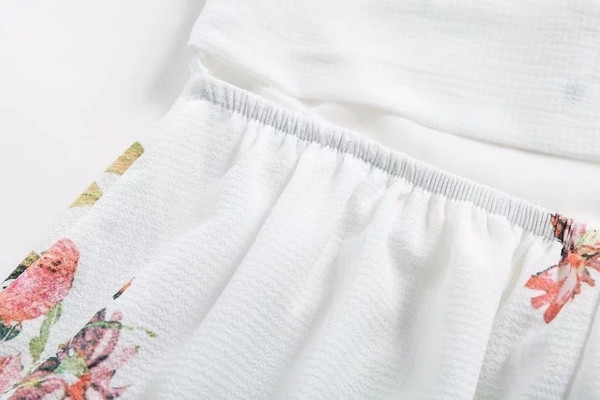 Rochie de dama cu spatele gol cu model floral