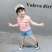 Ежедневен детски потник с апликация-за момичета