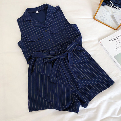 Set modern în dungi pentru femei din două părți în trei culori