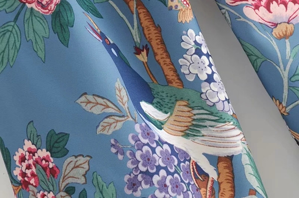 Pantaloni moderni de dama cu model floral