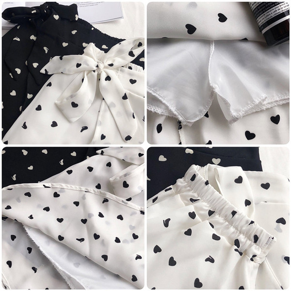 Fusta de vara dama cu aplicatie alb-negru