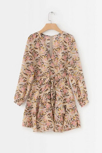 Rochie de dama din sifon in trei culori si model floral