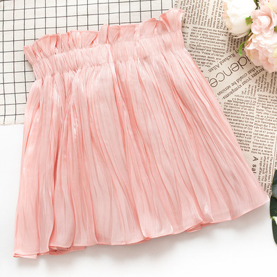 Плисирана дамска пола с висока талия в четири цвята