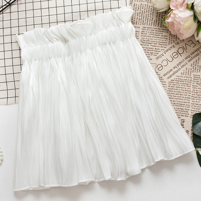 Плисирана дамска пола с висока талия в четири цвята