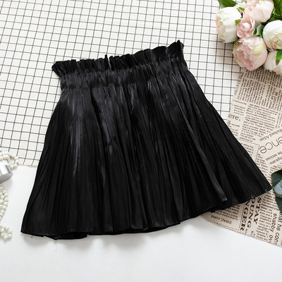 Плисирана дамска пола с висока талия в четири цвята