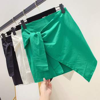 Alkalmi női szoknya aszimmetrikus modell három színben